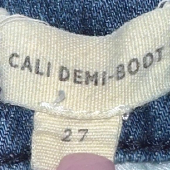 Madewell Cali Demi-Boot Jeans: Star Edition Style# AA898 Size 27 - Picture 7 of 9